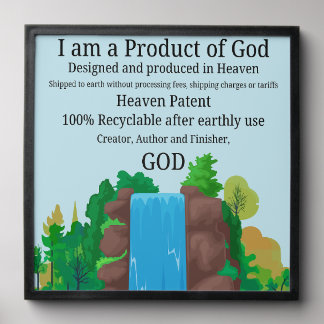 Waterfall Wall Art, Product of God Peel And Stick Photo Tile