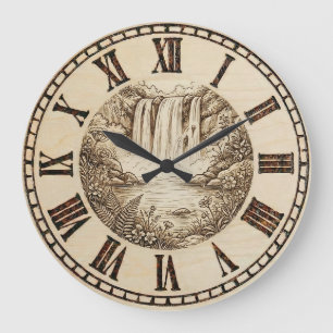 Waterfall Wall Clock