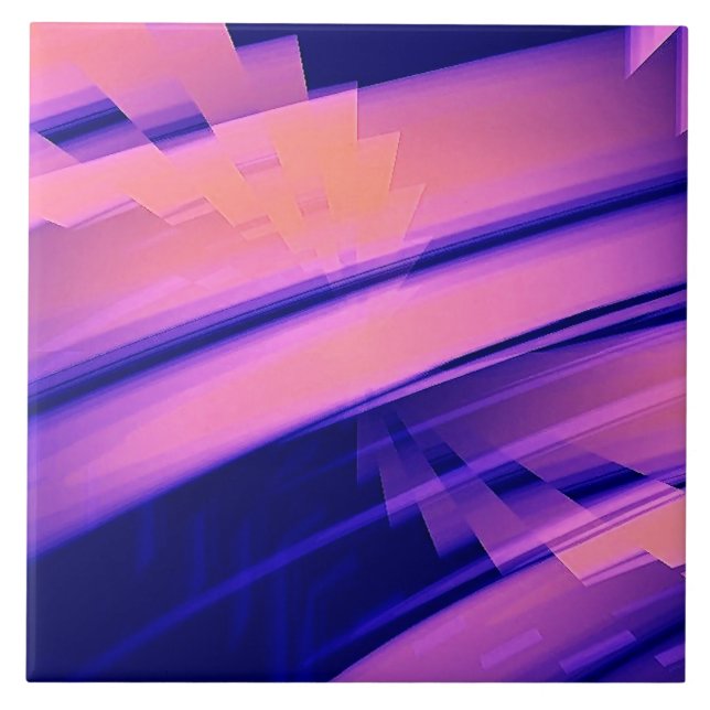 WATERFALL WATER ABSTRACT CERAMIC TILE (Front)