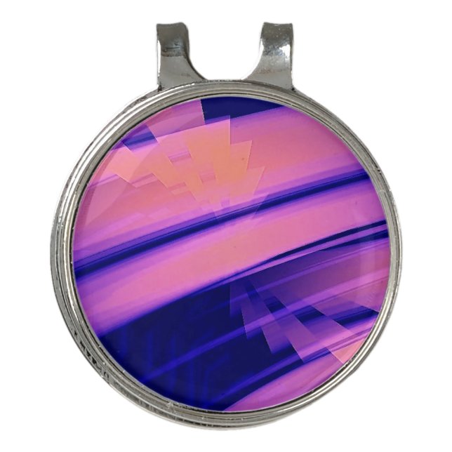 WATERFALL WATER ABSTRACT GOLF HAT CLIP (Front)