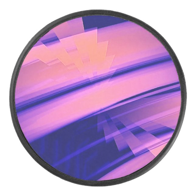 WATERFALL WATER ABSTRACT HOCKEY PUCK (Front)