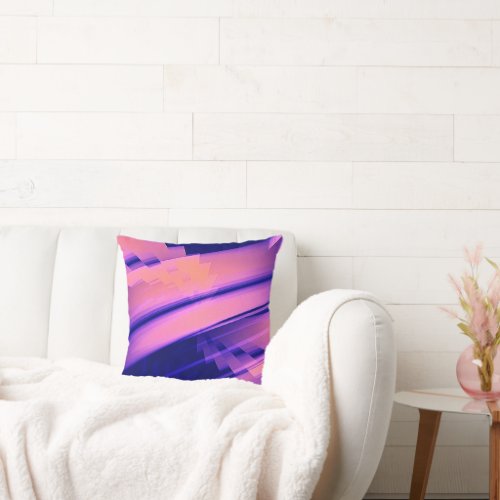 WATERFALL WATER ABSTRACT THROW PILLOW