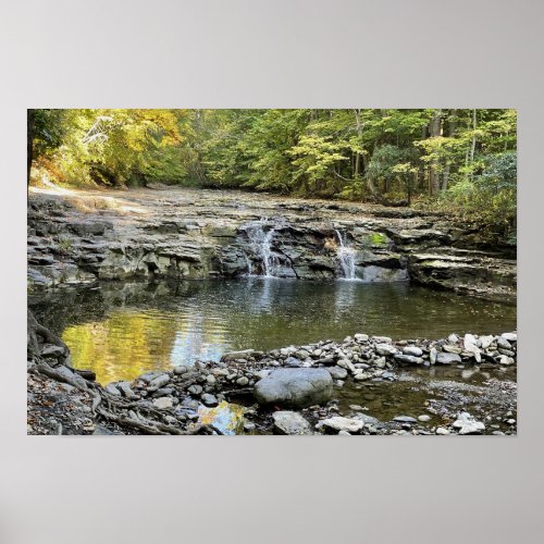 Waterfall Waterscape Photo Poster