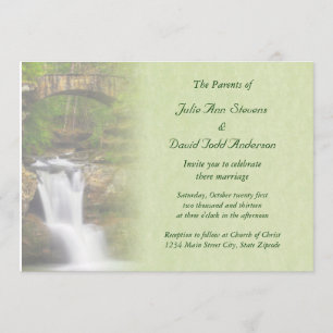 Waterfall Wedding Invitation