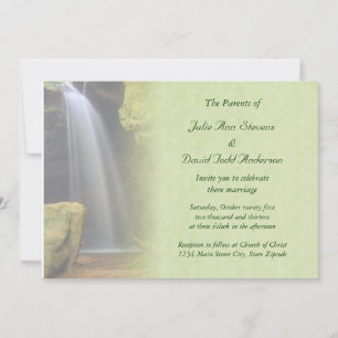 Waterfall Wedding Invitation
