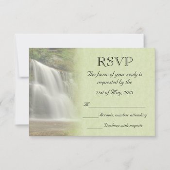 Waterfall Wedding Rsvp by Lasting__Impressions at Zazzle