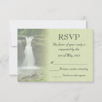 Waterfall Wedding Rsvp by Lasting__Impressions at Zazzle