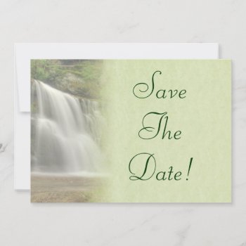Waterfall Wedding Save The Date Invitation by Lasting__Impressions at Zazzle