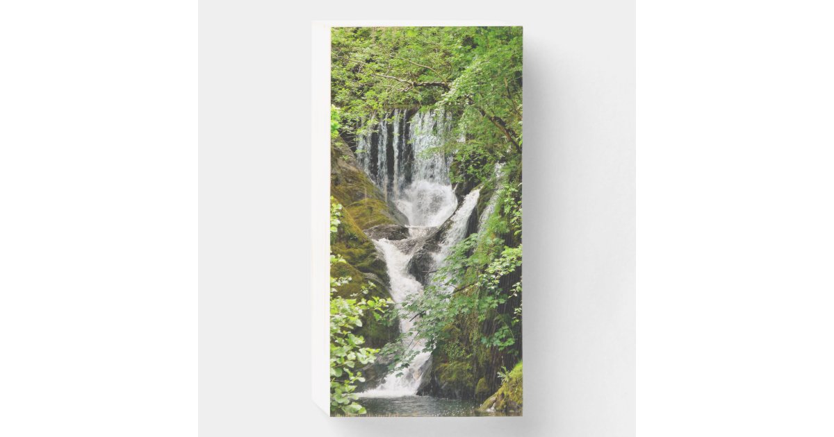 WATERFALL WOODEN BOX SIGN | Zazzle
