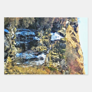 WATERFALL WRAPPING PAPER SHEETS