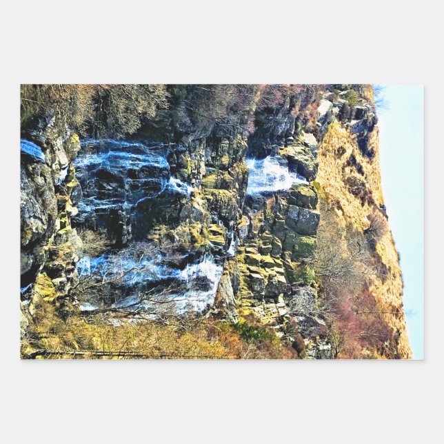 WATERFALL WRAPPING PAPER SHEETS (Front)