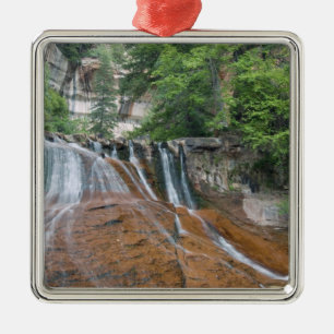 Waterfall, Zion National Park, Utah, USA Metal Ornament