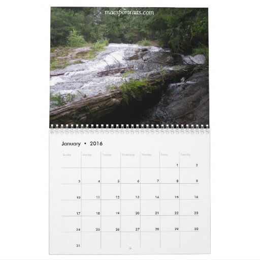 Waterfalls 2015 calendar | Zazzle