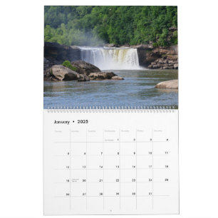Waterfalls 2025 Calendar