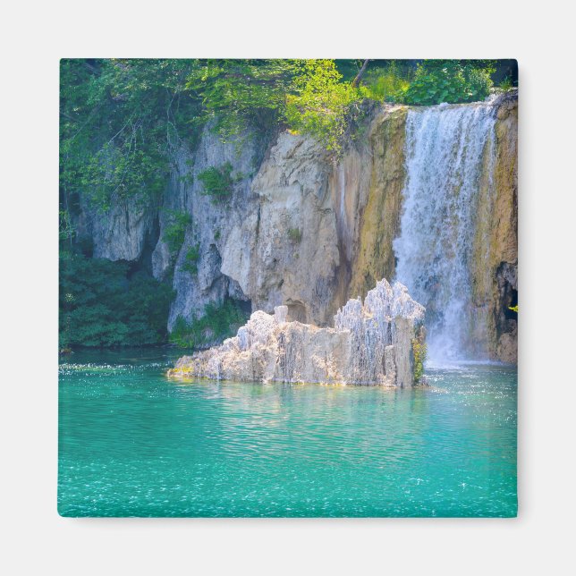 Waterfalls at Plitvice National Park in Croatia Magnet (Front)
