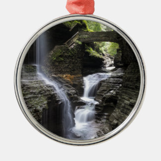 Waterfalls at Watkins Glen, NY Metal Ornament