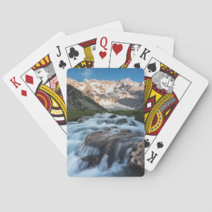 Waterfalls   Aviolo Lake, Italy Poker Cards