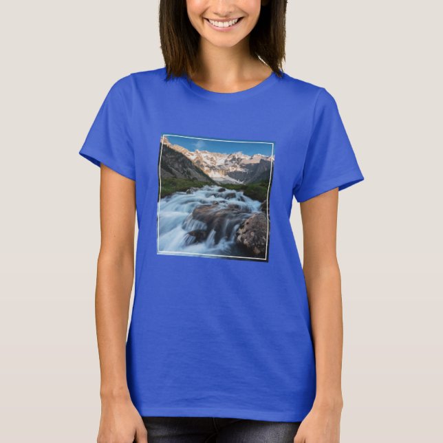 Waterfalls | Aviolo Lake, Italy T-Shirt (Front)