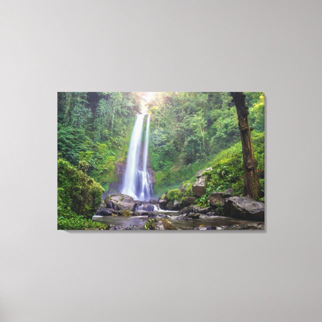 Waterfalls | Bali, Indonesia Canvas Print (Front)