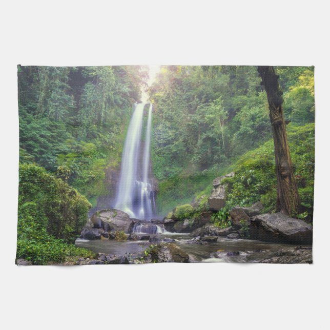 Waterfalls | Bali, Indonesia Kitchen Towel (Horizontal)