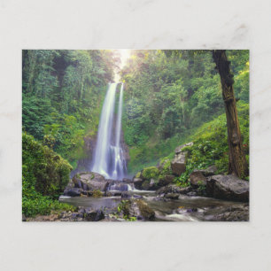 Waterfalls Bali, Indonesia Postcard