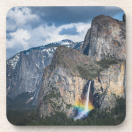 Waterfalls Bridal Veil Falls Yosemite California Beverage Coaster