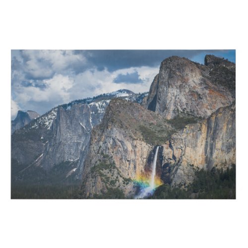 Waterfalls  Bridal Veil Falls Yosemite California Faux Canvas Print