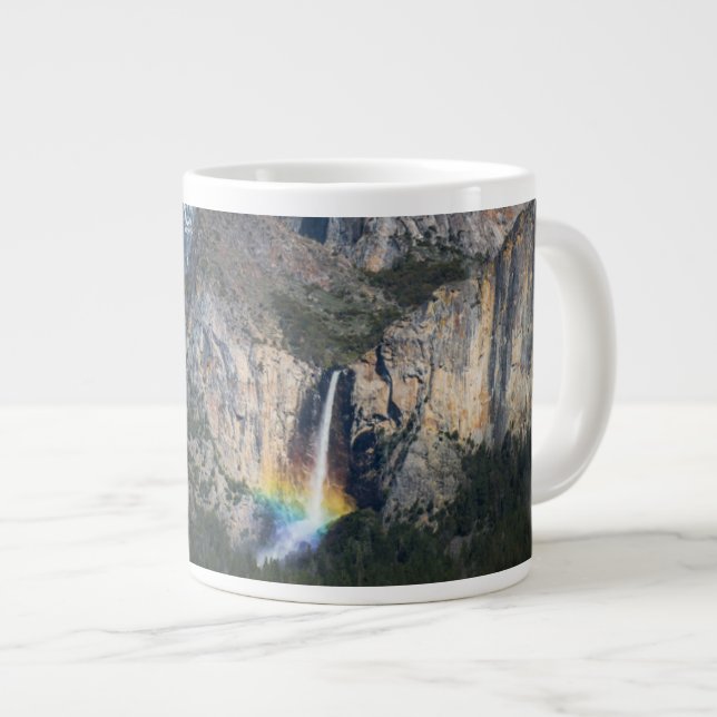 Waterfalls | Bridal Veil Falls Yosemite California Giant Coffee Mug (Front Right)