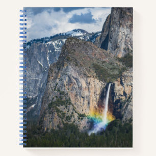 Waterfalls Bridal Veil Falls Yosemite California Notebook
