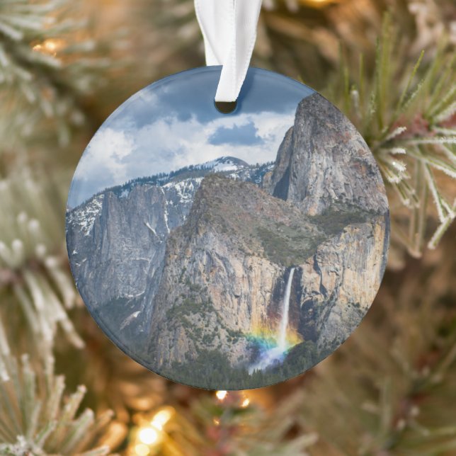 Waterfalls | Bridal Veil Falls Yosemite California Ornament (Tree)