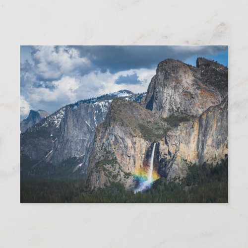 Waterfalls  Bridal Veil Falls Yosemite California Postcard