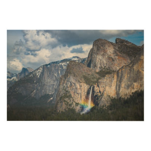 Waterfalls Bridal Veil Falls Yosemite California Wood Wall Art