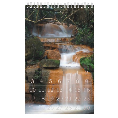 Waterfalls Calendar
