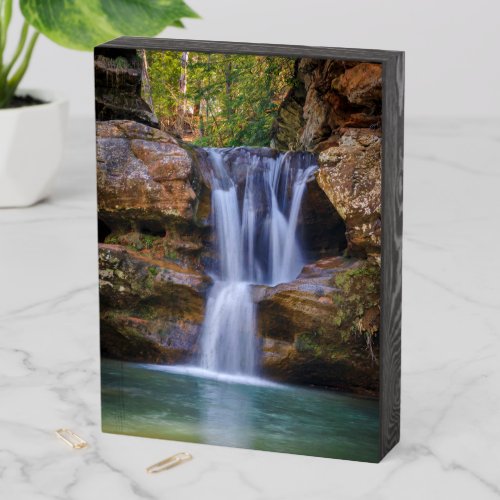 Waterfalls  Cedar Falls Ohio Wooden Box Sign