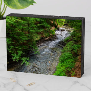 Waterfalls Cuyahoga Valley Ohio Wooden Box Sign