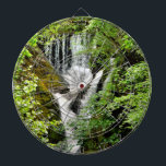 WATERFALLS DART BOARD<br><div class="desc">A photographic design of a beautiful waterfall in Wales UK.</div>