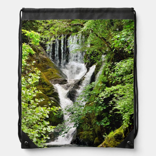 WATERFALLS  DRAWSTRING BAG (Front)