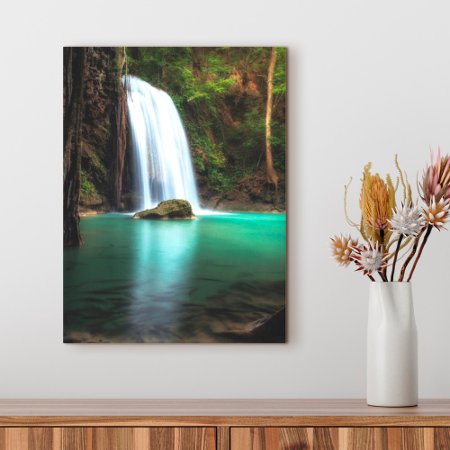 Waterfalls | Erawan Waterfall, Thailand Canvas Print