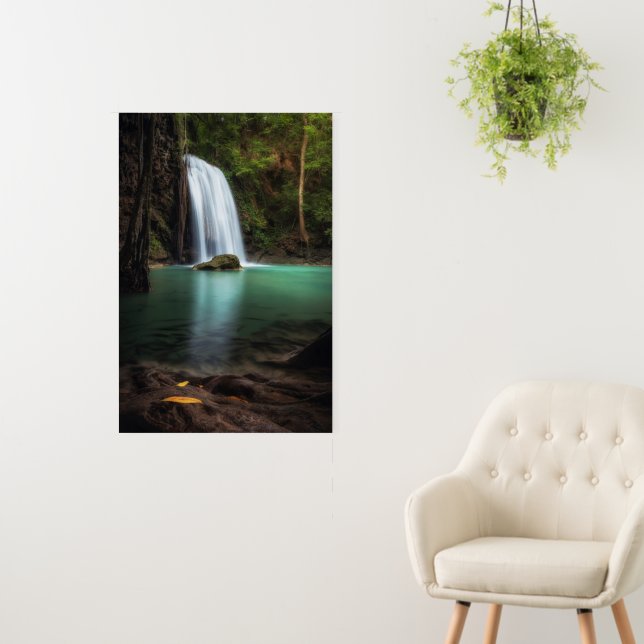 Waterfalls | Erawan Waterfall, Thailand Foam Board (In Situ (Wall))