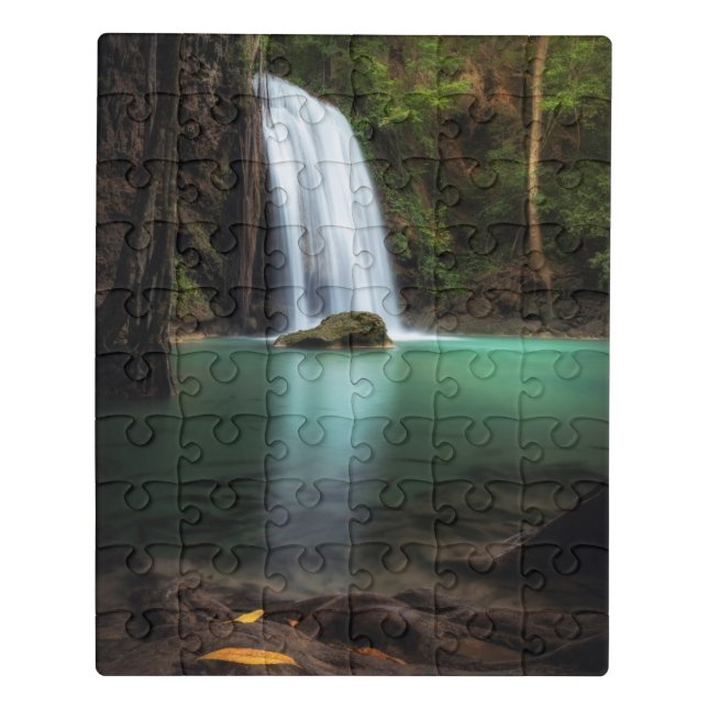 Waterfalls | Erawan Waterfall, Thailand Jigsaw Puzzle (Puzzle Vertical)
