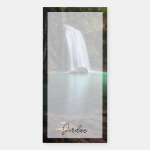Waterfalls   Erawan Waterfall, Thailand Magnetic Notepad