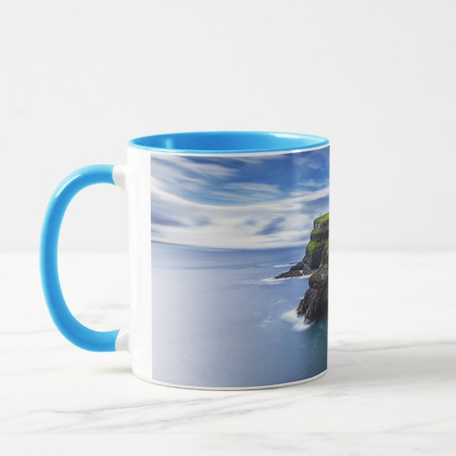 Waterfalls | Faroe Islands, Denmark Mug (Left)