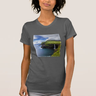 Waterfalls Faroe Islands, Denmark T-Shirt