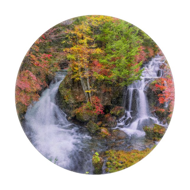 Waterfalls | Faucet Waterfalls Nikko Japan Fall Cutting Board (Front)