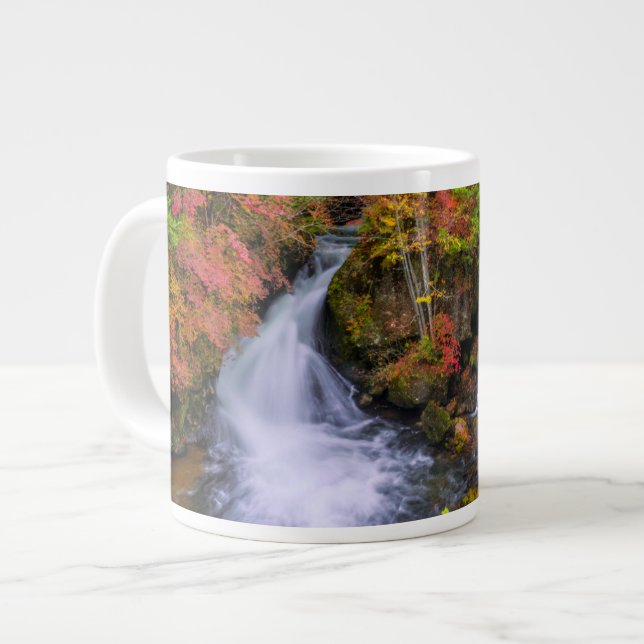 Waterfalls | Faucet Waterfalls Nikko Japan Fall Giant Coffee Mug (Front Left)