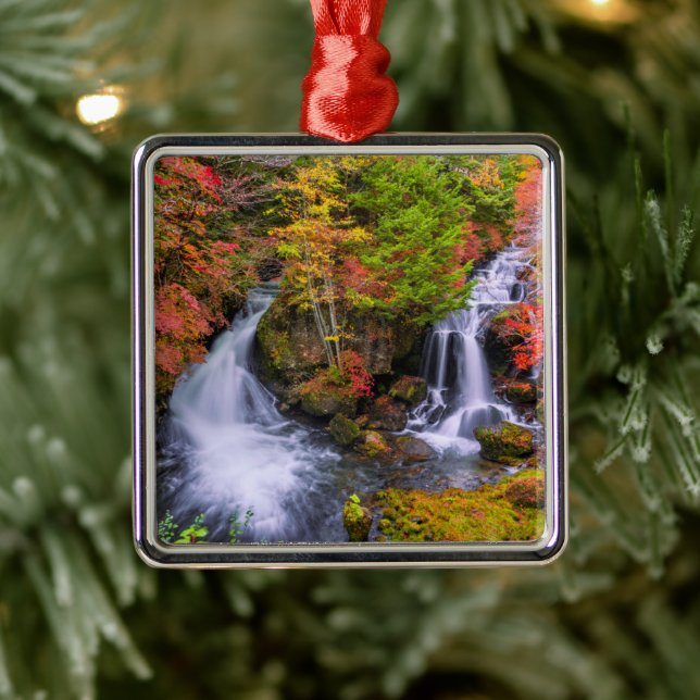 Waterfalls | Faucet Waterfalls Nikko Japan Fall Metal Ornament (Tree)