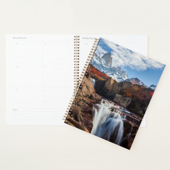 Waterfalls | Fitz Roy Mountain, Argentina Planner (Display)