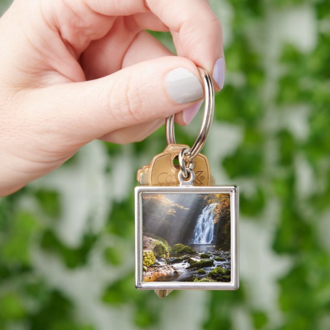 Waterfalls | Gleno, Northern Ireland Keychain (Hand)