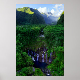 Waterfalls Grand Galet Falls Poster