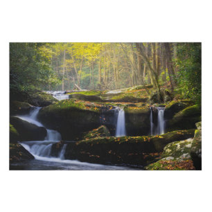 Waterfalls   Great Smoky Mountain National Park Faux Canvas Print